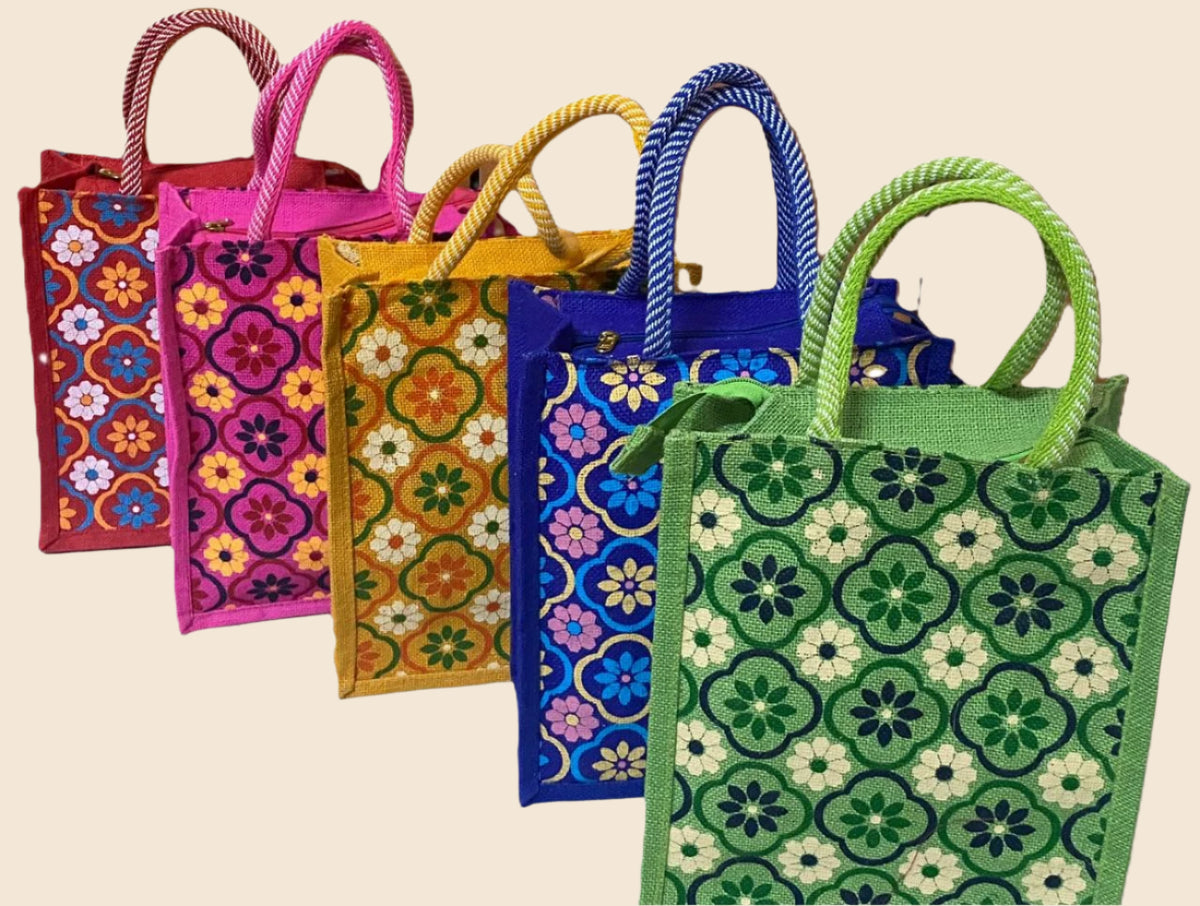 25 pk Floral Return Gift Bag/ Thambolam Bag image 0