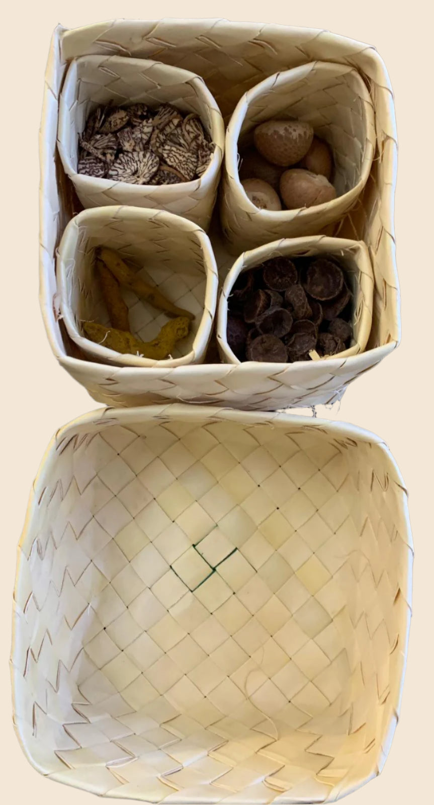 Palm leaf spice box - 4cup image 1