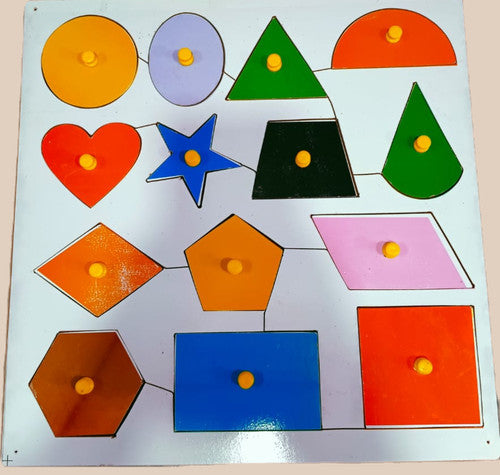 Shapes identification board