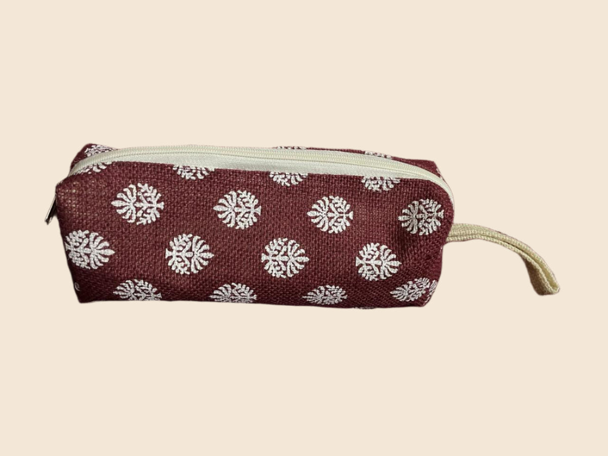 10 pack Jute Pencil pouch/Travel kid image 0