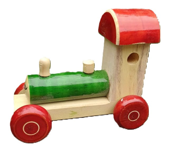 Wooden train engine image 0