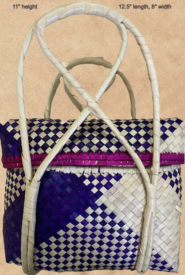 Palm leaf travel food bag image 0