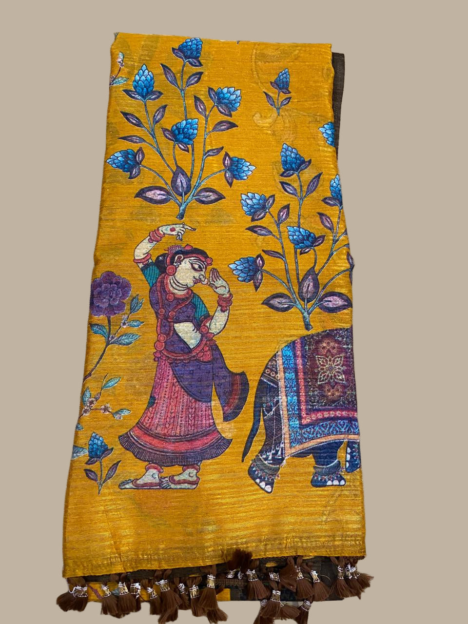 Jute cotton saree