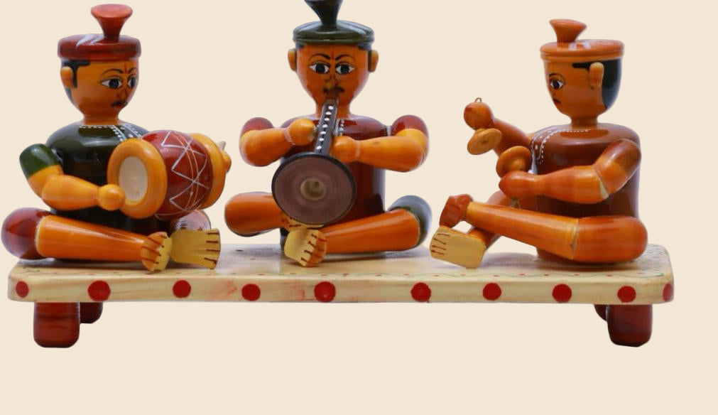 Wooden music set - Chennapatna