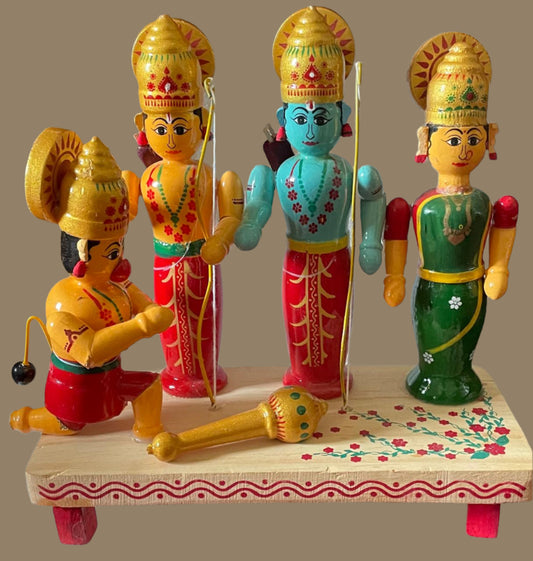 Wooden Ram Pattabishekam - Chennapatna