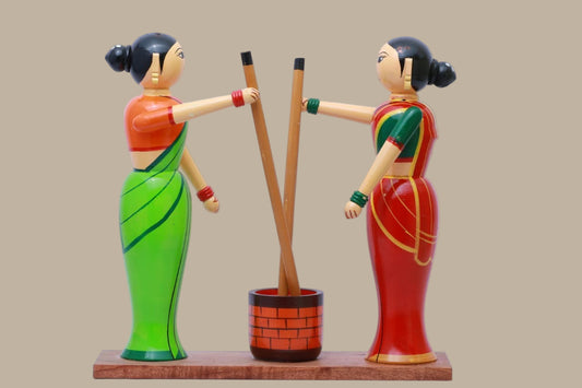 Rice Pounding Ladies-Chennapatna