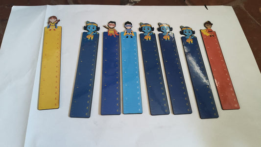 Ruler with  Krishna print