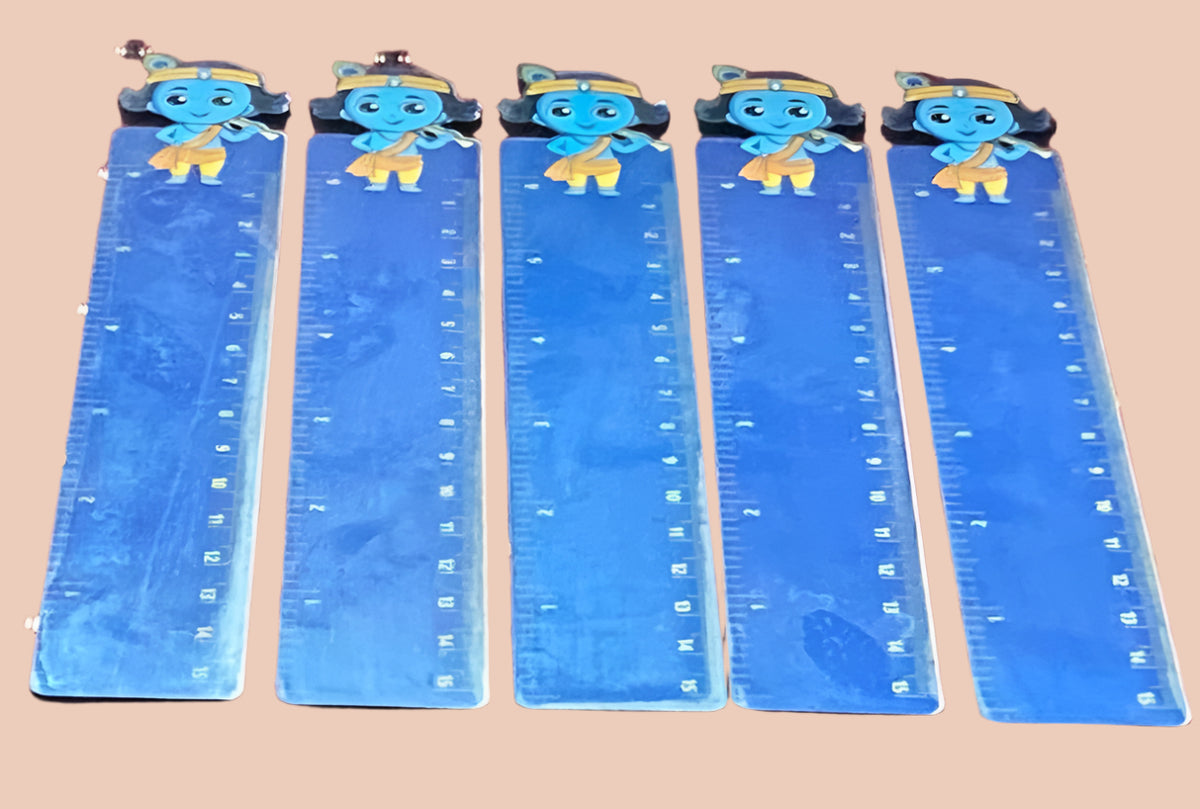 Ruler with  Krishna print