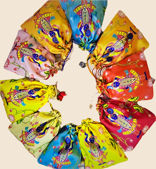 Srinathji printed potli bag (Packof 10) image 0